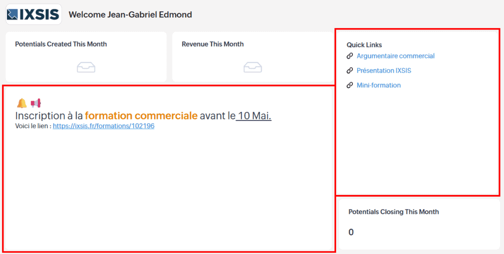 Ixsis zoho crm new homepage